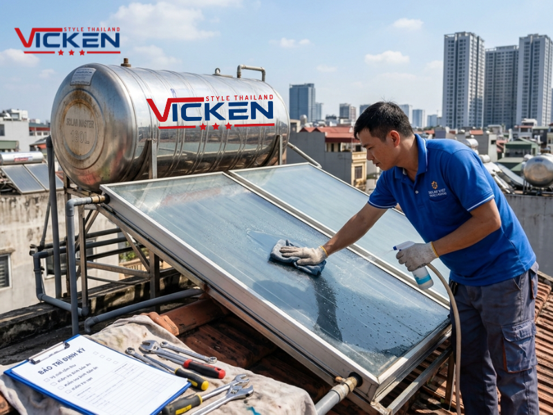 Máy nước nóng năng lượng mặt trời dùng bao lâu