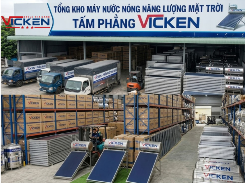 Đại lý máy nước nóng năng lượng mặt trời uy tín